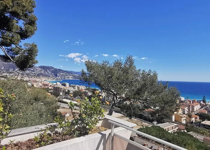 Superbe Appartement Vue Imprenable Sur La Mer Proche Monaco